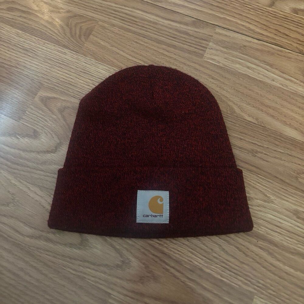 Carhartt Red Beanie Hat